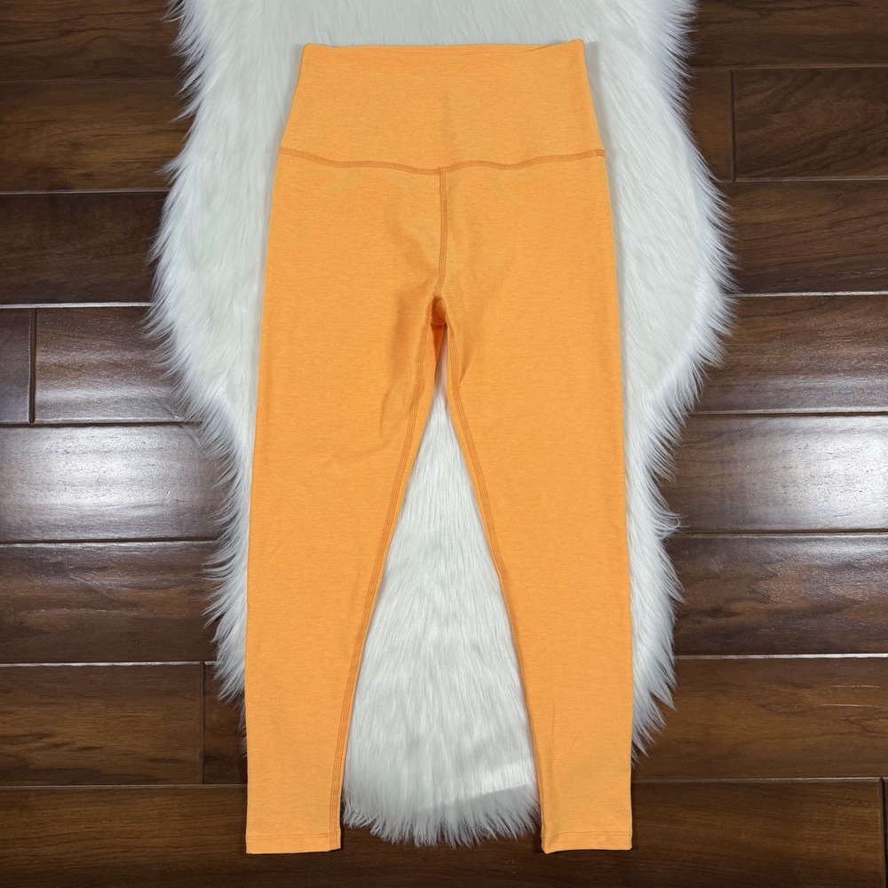 Beyond Yoga Women's Size Medium Orange Space Dye High Waist Leggings Pant